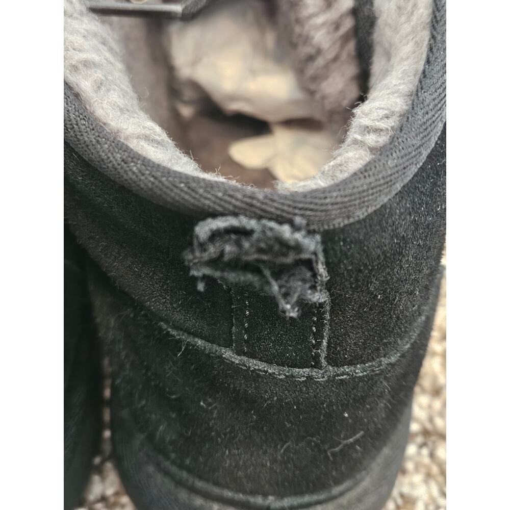 UGG Neumel Chukka Boots Men’s 10 Black Suede Shearling Lined 3236 - Picture 5 of 16